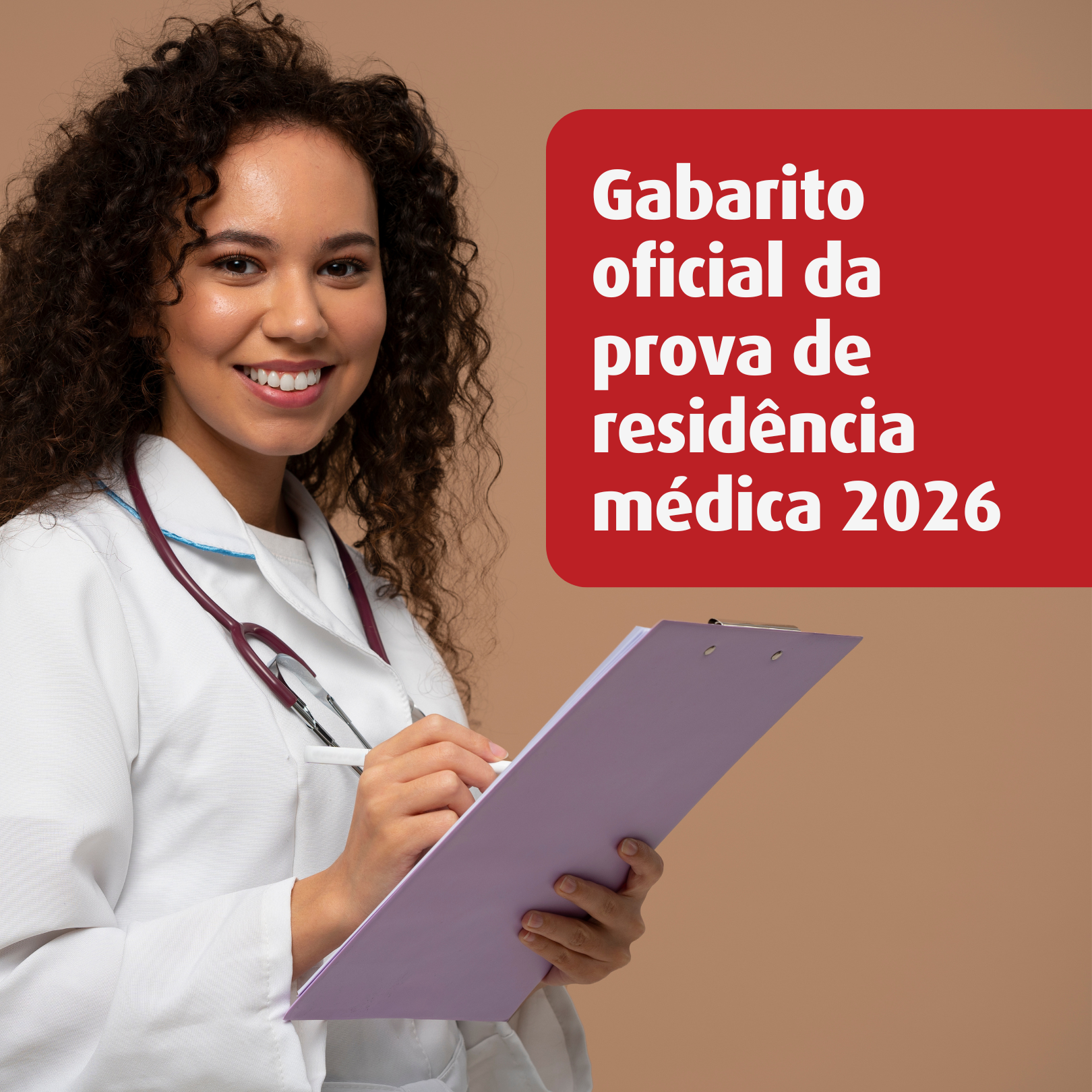 Gabarito oficial da prova de residência médica 2026