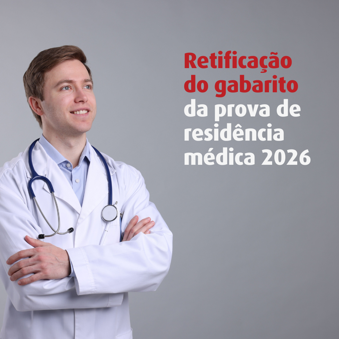 Retificação do gabarito da prova de Residência Médica 2026