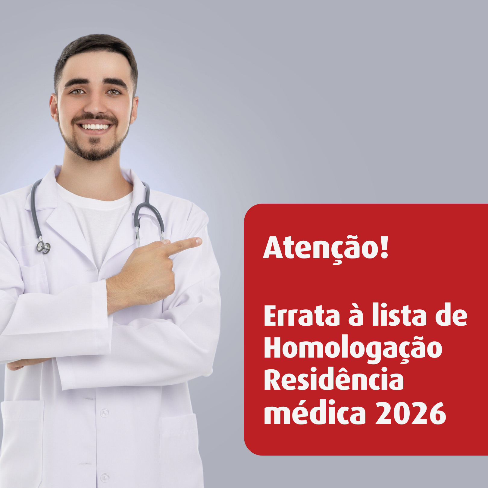 ERRATA - Comissão de Residência Médica (COREME) do Hospital São Camilo e São Luís